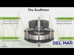 Best ceiling fan for style. Emerson Ceiling Fans Ecomotor Youtube