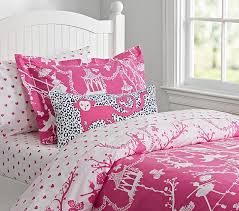Dress your bedroom in the sophisticated chinoiserie duvet cover set. Bright Pink Chinoiserie Kids Duvet Cover Pottery Barn Kids