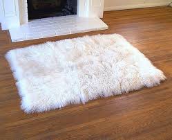 Black And White Sheepskin Rug Sheepskin Rugs White Fur Rug Plush Area Rugs White Faux Fur Rug