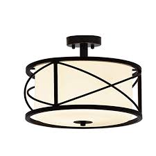 Find lighting that goes above and beyond in our collection of modern flush mount lighting. Cuaulans Modern Drum Shade Semi Flush Mount Ceiling Light With Matte Black Lamp Body And Milky White Glass Shad Modern Drum Ceiling Lights Flush Mount Ceiling