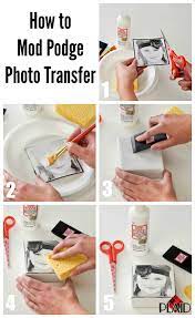 Mod Podge Photo Transfer Direct To Surface Techn Mod Podge Crafts Mod Podge Photo Transfer Photo Craft