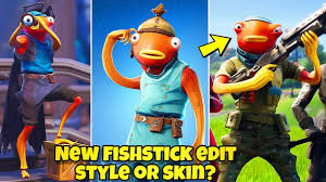 The fishstick skin recently received a free additional 4th style as part of the upcoming. New Fishstick Skin Or Edit Style Fortnite Br Army Fishstick Skin Style Youtube