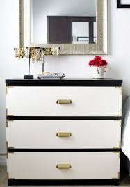 Black with grey highlights and finished with gold accents. 57 Ways To Incorporate Ikea Malm Dresser Into Your Decor Digsdigs