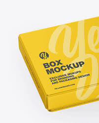 Download Matte Gift Box Mockup In Box Mockups On Yellow Images Object Mockups PSD Mockup Templates