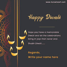 Create diwali greetings images for any occasion. Free Diwali Greetings Card With Name