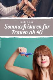 lassige sommerfrisuren fur frauen ab 40 sommerfrisuren frisuren schmales gesicht frauen ab 40