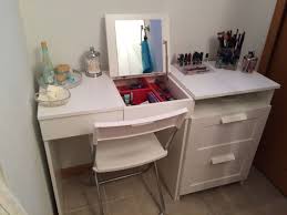 My Diy Make Up Vanity Using Ikea Brimne Dressing Table Drawer Set Pic 2 Bedroom Vanity Ikea Bedroom Vanity Ikea Dressing Table