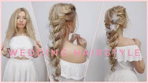 See more ideas about hairstyle, bridesmaid hair, long hair styles. Easy Wedding Braid Hairstyle Ft Mhot Hair Extensions Bridal Hairstyles Youtube