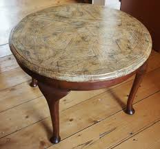 This Small Round Table Has Been Upcycled Using Decoupage Vintage Sewing Patterns Where Used T Decoupage Furniture Vintage Dress Sewing Patterns Upcycle Sewing