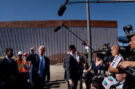 Abbott speak on texas border wall. Trump Visits Border Wall Hoping To Burnish His Campaign The New York Times