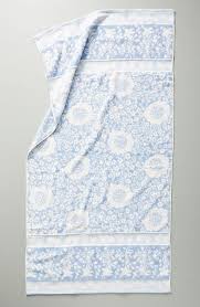 Buy bath towels and get the best deals at the lowest prices on ebay! Lindie Blue White Floral Cotton Bath Towel