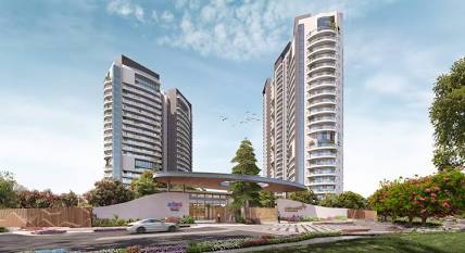 The modern architectural vision of Adani's premium residential spaces., AI generated