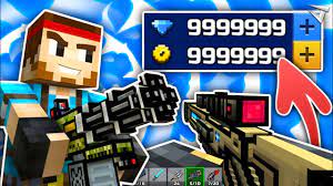 Juegos de disparo en el cubo . How I Got Unlimited Coins Gems In Pixel Gun 3d Level 45 All Guns Unlocked