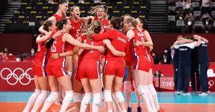 A seleção feminina de vôlei vai enfrentar na semifinal das olimpíadas de tóquio a seleção da coreia do sul. Xaglxz Znyj3bm