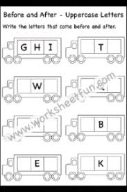 When i created uppercase i earlier this year, i thought it ended up looking more like a lower case i, so i did a little . Letters Before And After Free Printable Worksheets Worksheetfun
