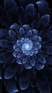 Suenos Compartidos Blue Flower Wallpaper Fractals Blue Flowers