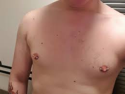 Stretched my nipples to an 8g (3mm). What do you guys think? Should I get  them larger or stay at this size? I wanna get them bigger but don't really  know if