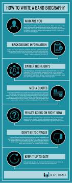 In that case, your musician bio could look at bit more like this format: How To Write A Great Band Bio Infographic Hypebot Artist Bio Biography Artist Biography