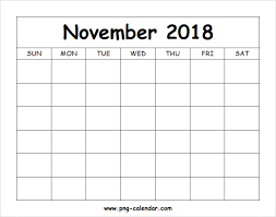 Blank Calendar November 2018 Editable Without Dates Calendar Blank Calendar Free Printables