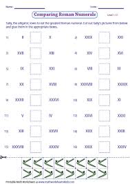 Roman Numerals Worksheets