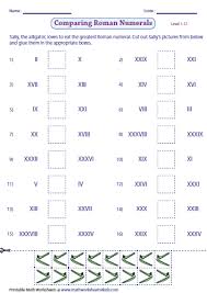 Roman Numerals Worksheets