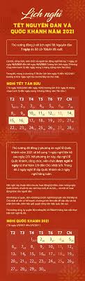 Lịch năm 2021 âm lịch 2021 lịch 2021 lịch nghỉ tết 2021 tết nguyên đán 2021. Chá»'t Lá»‹ch Nghá»‰ Táº¿t Nguyen Ä'an 2021 7 Ngay Quá»'c Khanh Nghá»‰ 4 Ngay Vietnamnet