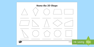 Shapes worksheets and online activities. Name The 2d Shape Year 5 Worksheet Teacher Made