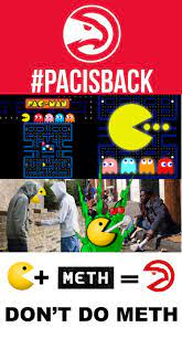 Google homepage, may 21, 2010. Pac Man Does Meth The Story Behind The Atlanta Hawks Logo Nacho Donut