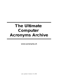The Ultimate Computer Acronyms Archive Manualzz Com