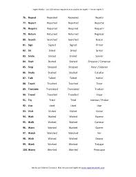 Pin En Regular Verbs