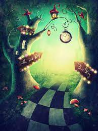 Wonderland, the birthday wonderland バースデー・ワンダーランド bâsudê wandârando. To The Enchanted Wood Alice In Wonderland Wallpaper Wall Mural
