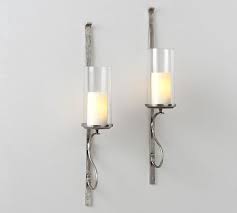 You can find just a thing about a candle: Artisanal Wall Mount Candle Holder Silver Pottery Barn