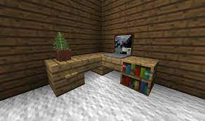 Corner Table Minecraft Designs Minecraft Blueprints Minecraft Crafts