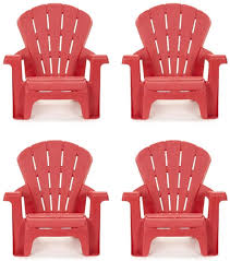 Patio furniture patio furniture sets sofas, chairs & sectionals dining sets dining chairs coffee & side tables chaise lounges adirondack chairs hammocks & swings outdoor benches outdoor decor fire pits outdoor rugs doormats outdoor lighting garden accents outdoor window treatments outdoor cushions & pillows planters, hangers & stands patio. Amazon Com Little Tikes Garden Chair 4 Pack Red Toys Games