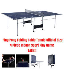 Ping Pong Folding Table Tennis Official Size 4 Piece Indoor Sport Play Game Sale Dunlop Table Tennis Ping Pong Indoor Sports