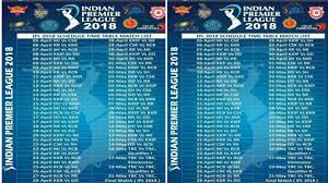 schedule of ipl 2018 vivo ipl 2018 schedule youtube youtube