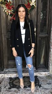 Black Blazer With Gold Buttons Pin En My Ootd S