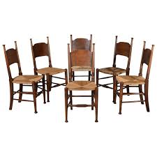 Set Of Six Antique Dining Chairs By William Birch 1stdibs Com Antique Dining Chairs Antique Dining Room Chairs Chair