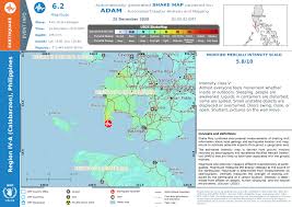 During the past 30 days, philippines was shaken by 5 quakes of magnitude 5.0 or above, 45 quakes between 4.0 and 5.0, 199 quakes between 3.0 and 4.0, and 807 quakes between 2.0 and 3.0. Overall Green Earthquake Alert In Philippines On 24 Dec 2020 23 43 Utc