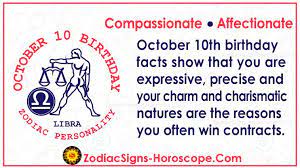 Sign or zodiac sign is one of the twelve segments of the celestial sphere divided into equal sections. October 10 Zodiac Full Horoscope Birthday Personality Zsh