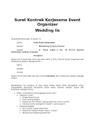 Kesiapan fisik dan mental yang sempurna adalah kunci dari segalanya. Surat Kontrak Kerjasama Event Organizer Pdf