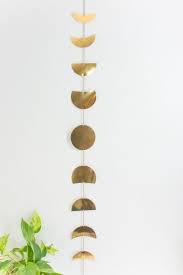 Easy Metal Diy Moon Phases Wall Hanging Wall Hanging Diy Wall Art Diy Easy Gold Diy