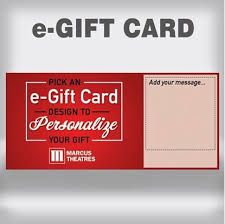 2 x $25 gift cards; Marcus Theatres Movie Tavern Gift Cards