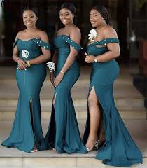 Online Shop Mermaid Long Bridesmaid Dresses African Teal Sweetheart Floor Leng In 2020 Long Bridesmaid Dresses Cheap Bridesmaid Dresses Online Cheap Bridesmaid Dresses
