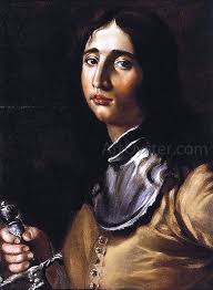 Portrait of a Young Soldier with a Lance by Cesare Dandini