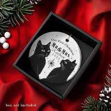 Couple and Black Cat Ornament