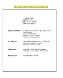 Resume Samples For People With Little Work Experience First Resume With No Work Experience Samples A Step By Step Guide