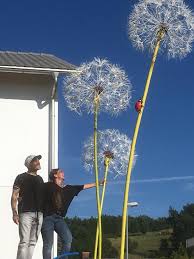 Bonvalet S Xxl Pusteblumen Fur Den Garten Die Pusteblumen Sind Wetterfest Und Sturmsicher Ca 280 Cm Bis 450 Cm Hoch Pusteblume Kunstatelier Gartenfiguren