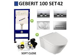 geberit up100 toiletset set42 boss wessing metro 56cm diep met delta drukplaat toilet diep badkamer