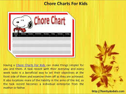 Daily Chore Charts For Family